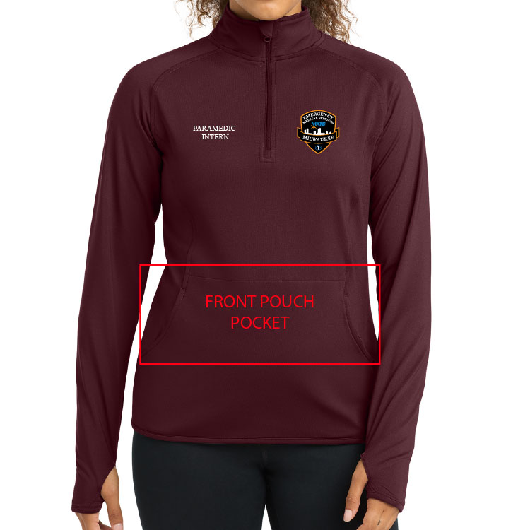 Ladies Paramedic Student 1/2 Zip Pullover MATC-LST850