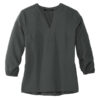 MERCER+METTLE™ Women's Stretch Crepe 3/4-Sleeve Blouse AUST-MM2011 - Image 5