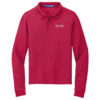 Port Authority® Youth Silk Touch™ Long Sleeve Polo DM-Y500LS - Image 2