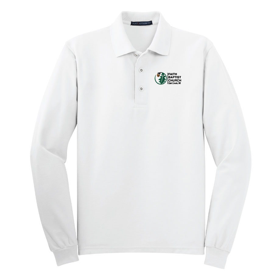 Port Authority® ADULT Silk Touch™ Long Sleeve Polo BDGSS-K500LS - Image 6