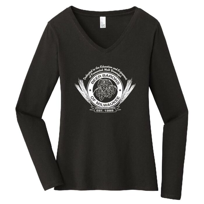 District ® Women’s Very Important Tee ® Long Sleeve V-Neck BBARONS-DT6201