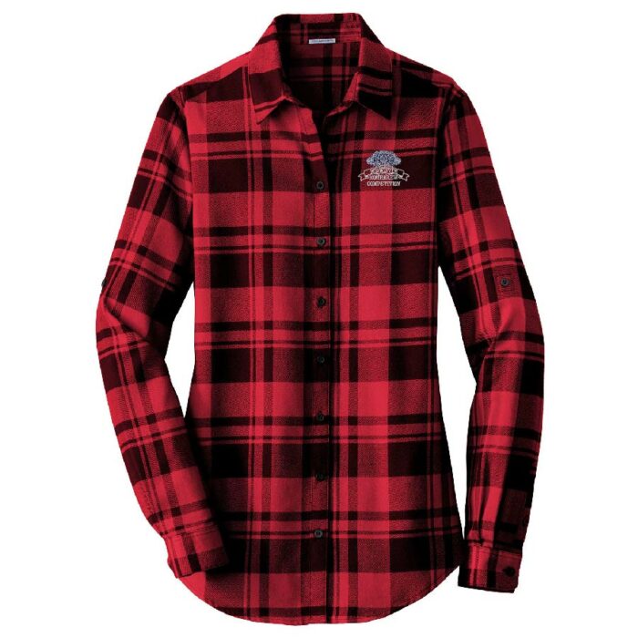 Port Authority® Ladies Plaid Flannel Tunic BBARONS-LW668 - Image 9
