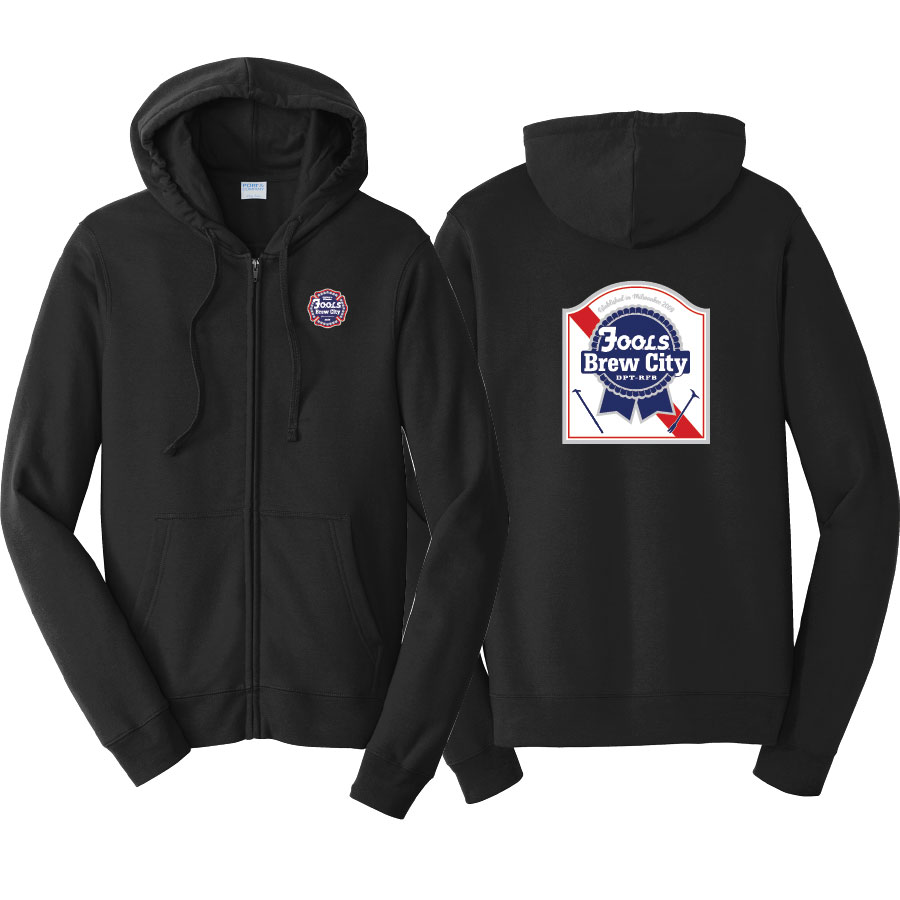 Port & Co™ Fan Favorite™ Fleece Full-Zip Hooded Sweatshirt BRC-PC850ZH - Image 4
