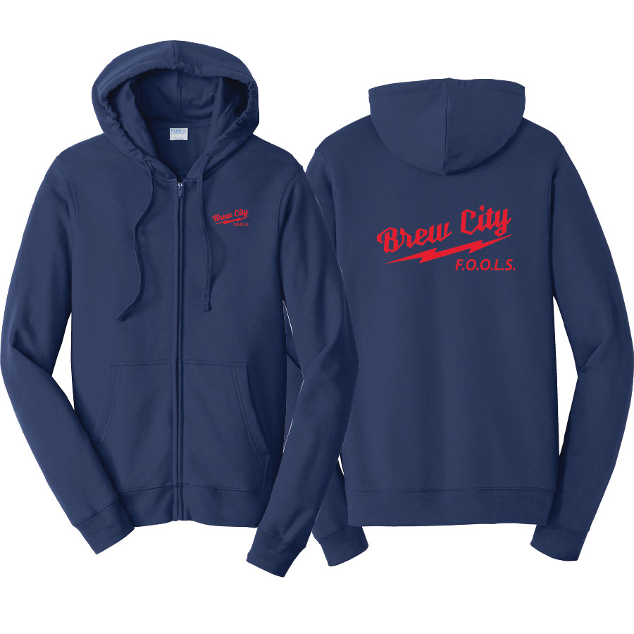 Port & Co™ Fan Favorite™ Fleece Full-Zip Hooded Sweatshirt BRC-PC850ZH - Image 3