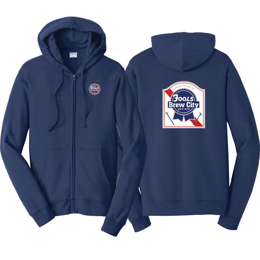 Port & Co™ Fan Favorite™ Fleece Full-Zip Hooded Sweatshirt BRC-PC850ZH