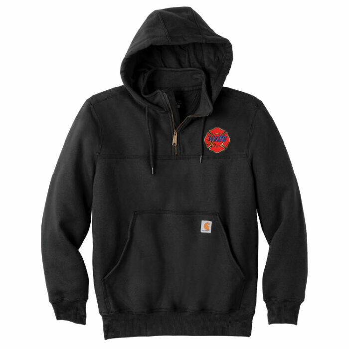 Instructor Carhartt ® Rain Defender ® Paxton Heavyweight Hooded Zip Mock Sweatshirt MATCFIRE-CT100617 - Image 3