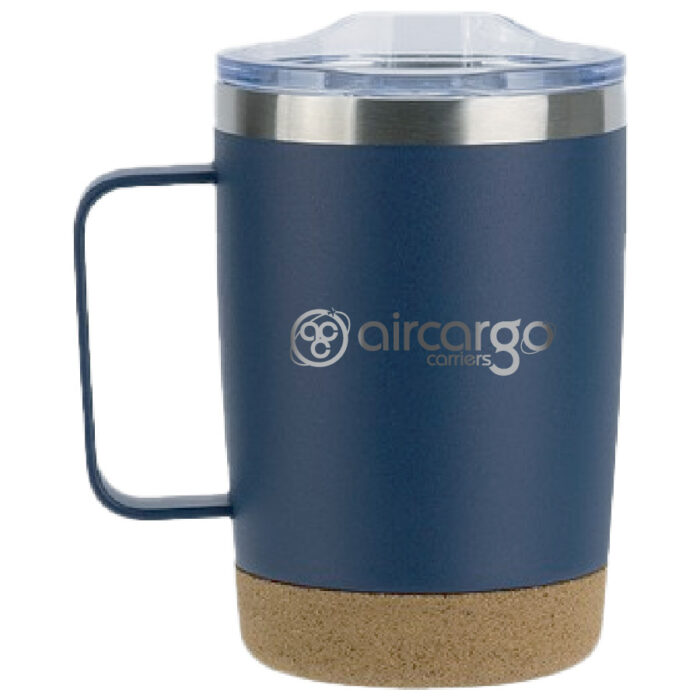 Sapora 12 oz Vacuum Insulated Stainless Steel Mug with Cork Base AC-QEGDB-QCFJT