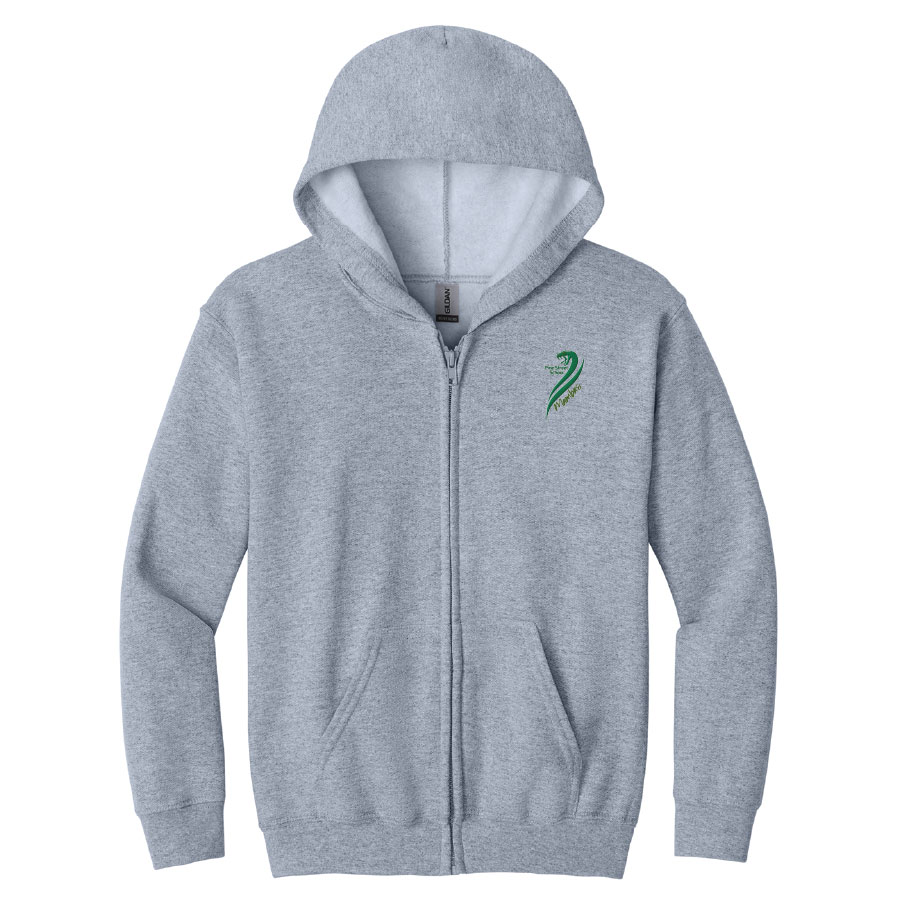 Gildan® Youth Heavy Blend™ Full-Zip Hooded Sweatshirt PSSBPM-18600B