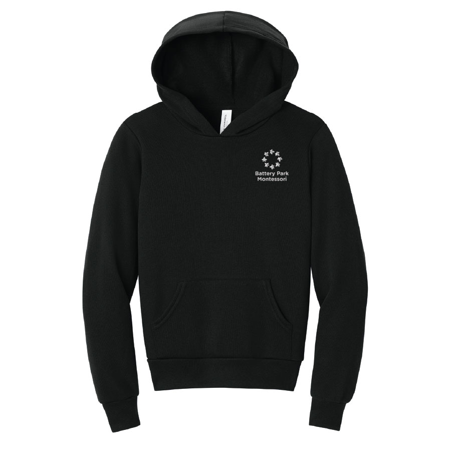 BELLA+CANVAS® Youth Sponge Fleece Pullover Hoodie PSSBPM-BC3719Y - Image 3