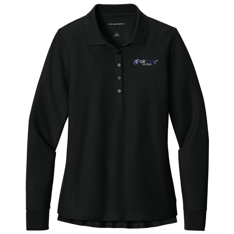 Port Authority® Women’s Wearever Signature Pique Long Sleeve Polo AC-LK200LS - Image 2