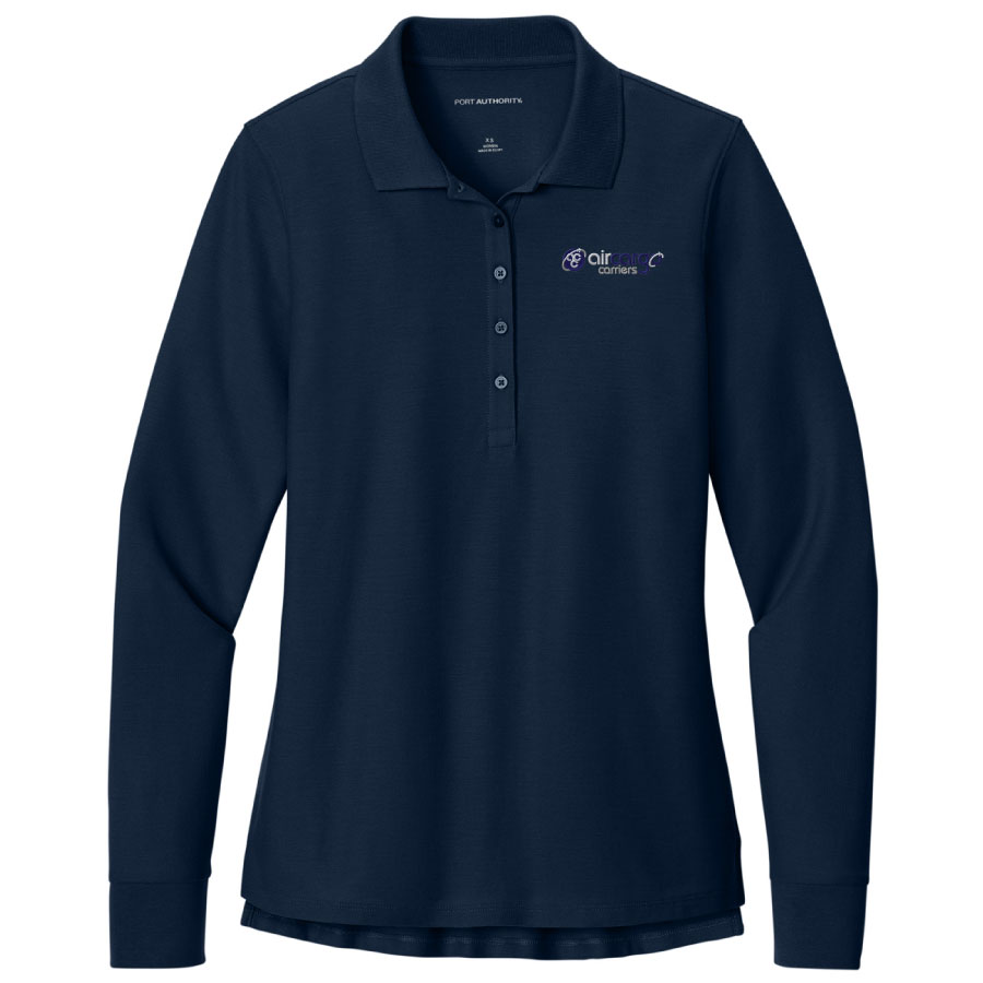 Port Authority® Women’s Wearever Signature Pique Long Sleeve Polo AC-LK200LS - Image 3