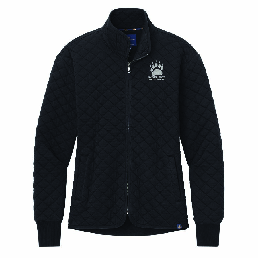 Brooks Brothers® WOMEN'S Diamond Quilt Full-Zip BDGSS-BB18213 - Image 3