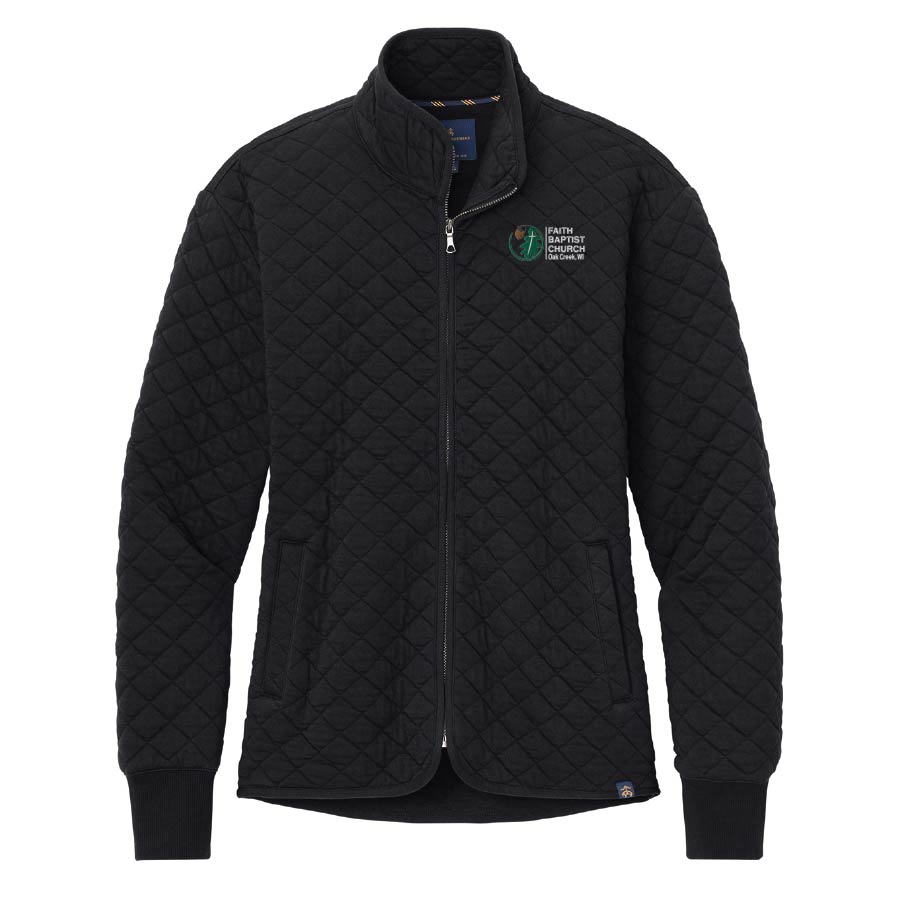 Brooks Brothers® WOMEN'S Diamond Quilt Full-Zip BDGSS-BB18213 - Image 4