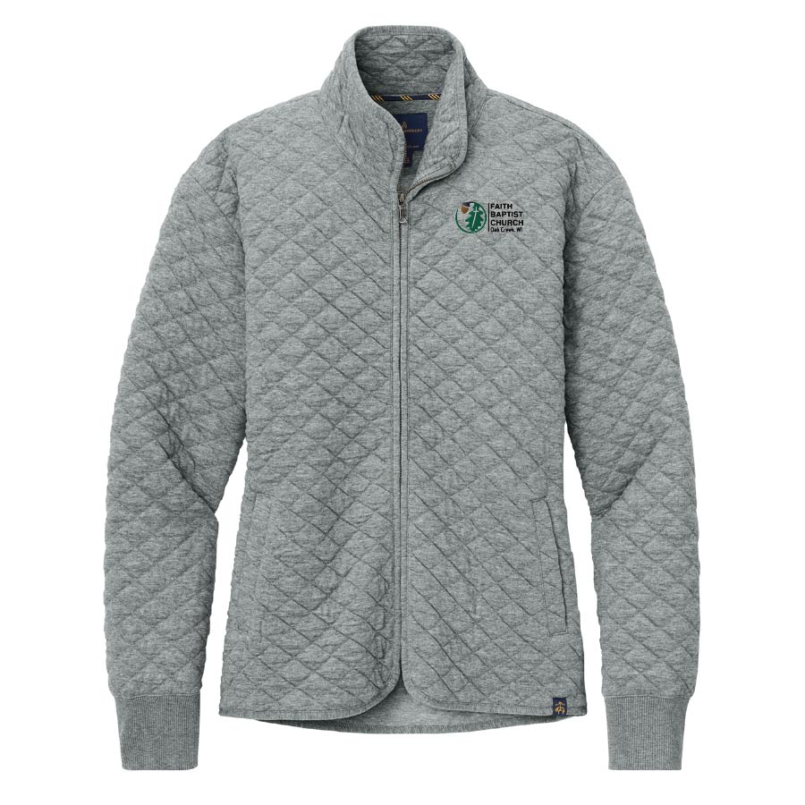 Brooks Brothers® WOMEN'S Diamond Quilt Full-Zip BDGSS-BB18213