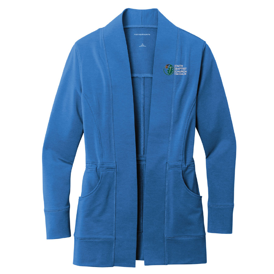 Port Authority® WOMEN'S Microterry Cardigan BDGSS-LK825 - Image 5
