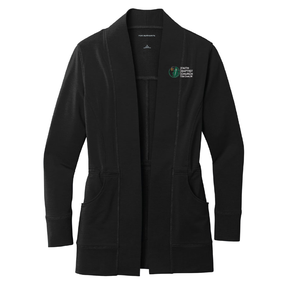 Port Authority® WOMEN'S Microterry Cardigan BDGSS-LK825 - Image 4